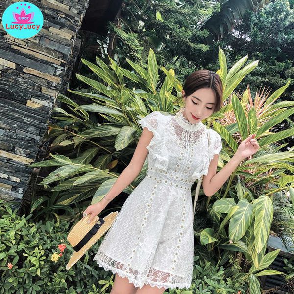 summer female temperament white super fairy first love retro short lace travel holiday dress 210603, Black;gray
summer female temperament white super fairy first love retro short lace travel holiday dress 210603, Black;gray