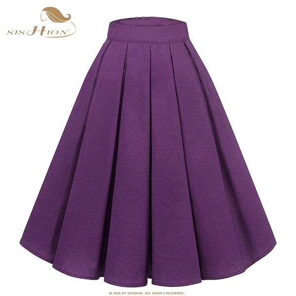 purple retro floral print vintage pleated skirts womens high waist plus size midi skirt cotton summer swing skirt ss0012 210310, Black
purple retro floral print vintage pleated skirts womens high waist plus size midi skirt cotton summer swing skirt ss0012 210310, Black