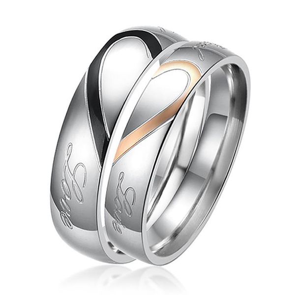 wedding rings classic for women men love heart promise gift romantic stainless steel jewelry, Slivery;golden
wedding rings classic for women men love heart promise gift romantic stainless steel jewelry, Slivery;golden