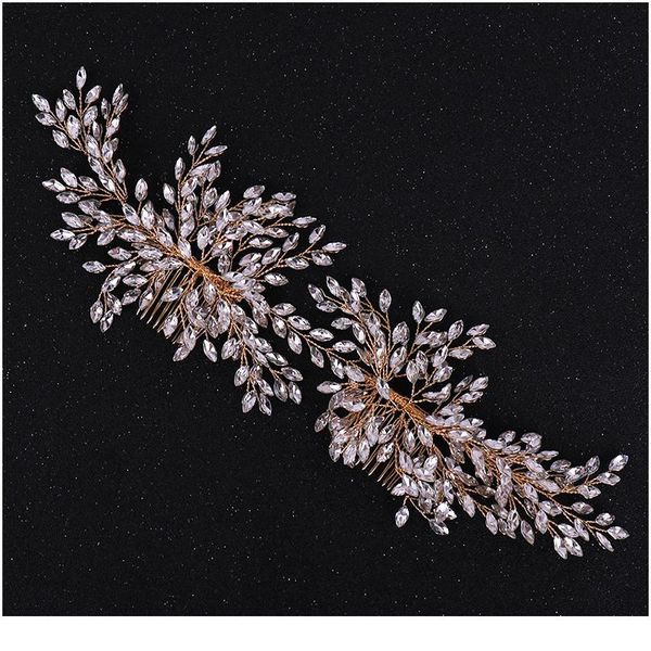 trendy gold crystal rhinestone hair comb hair accessories wedding tiara bridal headpiece hair ornaments bride women jllbfs, Silver
trendy gold crystal rhinestone hair comb hair accessories wedding tiara bridal headpiece hair ornaments bride women jllbfs, Silver