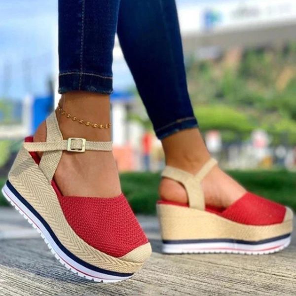 dress shoes platform sandals women round head high heels summer female wedge ladies chaussure femme size 43, Black
dress shoes platform sandals women round head high heels summer female wedge ladies chaussure femme size 43, Black