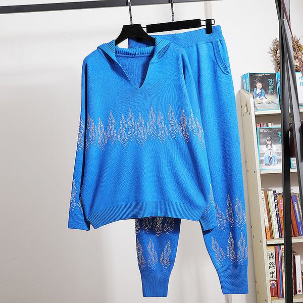 black blue tracksuit women knitted outfits hooded pullover sweater pencil pants set female loose casual knitting suit streetwear zspb
black blue tracksuit women knitted outfits hooded pullover sweater pencil pants set female loose casual knitting suit streetwear zspb