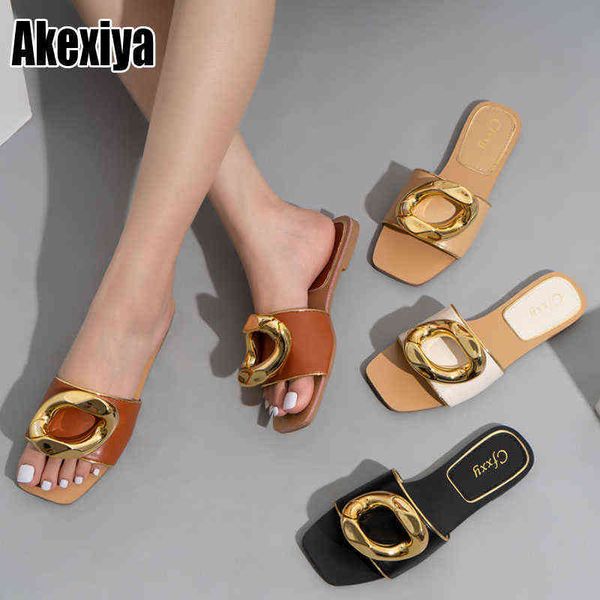slippers all match external wear fashionable gold trim women s drag personalized buckle sandals nice shoes bc3544 220304, Black
slippers all match external wear fashionable gold trim women s drag personalized buckle sandals nice shoes bc3544 220304, Black