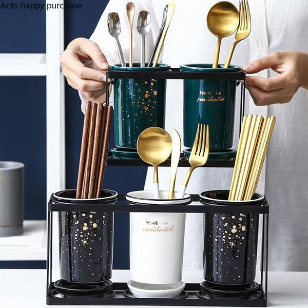 storage bottles & jars nordic home use ceramics chopsticks drain rack tube set kitchen supplies tableware bucket two-piece
storage bottles & jars nordic home use ceramics chopsticks drain rack tube set kitchen supplies tableware bucket two-piece