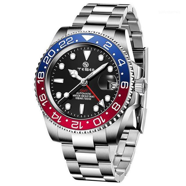 brand sapphire glass mechanical watch reloj hombre luxury men automatic wristwatch stainless steel gmt wristwatches, Slivery;brown
brand sapphire glass mechanical watch reloj hombre luxury men automatic wristwatch stainless steel gmt wristwatches, Slivery;brown