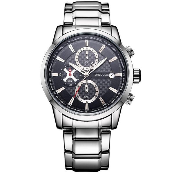 wristwatches 2021 torbollo men watches chronograph sports silver waterproof quartz men's watch relogio masculino, Slivery;brown
wristwatches 2021 torbollo men watches chronograph sports silver waterproof quartz men's watch relogio masculino, Slivery;brown