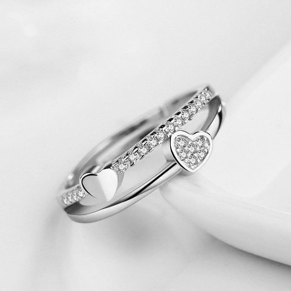 wedding rings dainty female white crystal open ring rose gold silver color engagement luxury love heart zircon for women, Slivery;golden
wedding rings dainty female white crystal open ring rose gold silver color engagement luxury love heart zircon for women, Slivery;golden