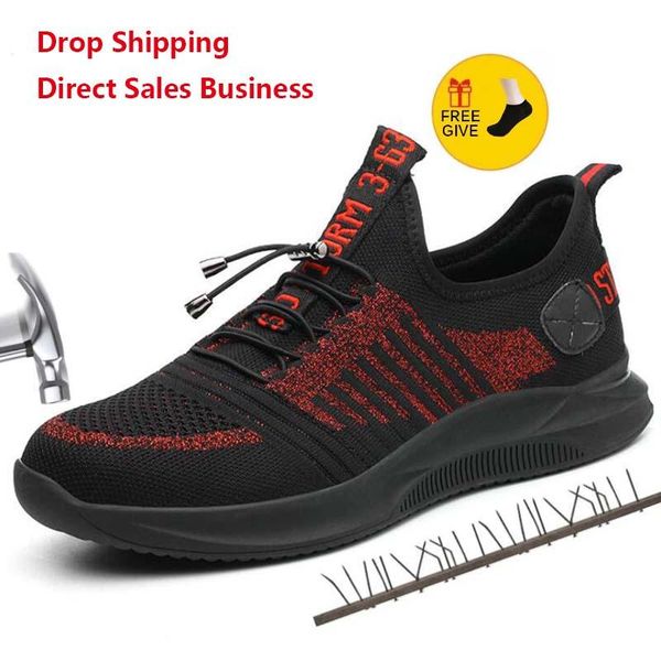 boots breathable men's safety shoes with steel toe cap casual work indestructible puncture-proof sneakers, Black
boots breathable men's safety shoes with steel toe cap casual work indestructible puncture-proof sneakers, Black
