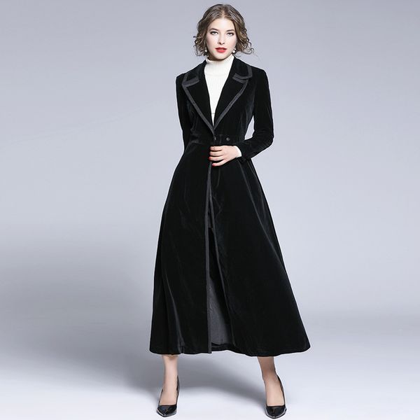 winter womens ol velvet trench coat oversize covered button vintage washed outwear loose clothing, Tan;black
winter womens ol velvet trench coat oversize covered button vintage washed outwear loose clothing, Tan;black