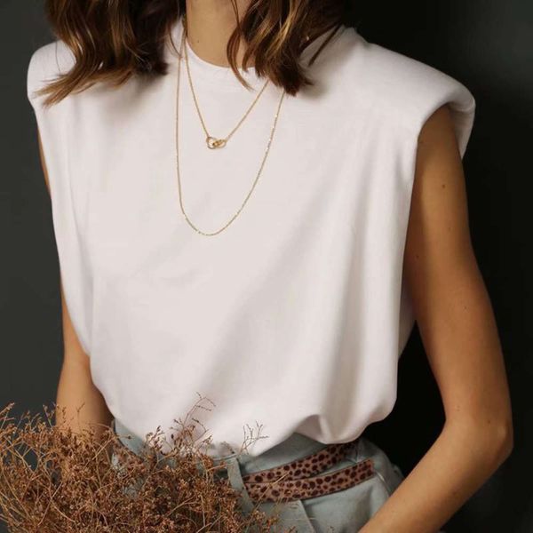 stylish o-neck sleeveless women blouses casual streetwear summer female tank chic ladies party club wear 2020 new, White
stylish o-neck sleeveless women blouses casual streetwear summer female tank chic ladies party club wear 2020 new, White