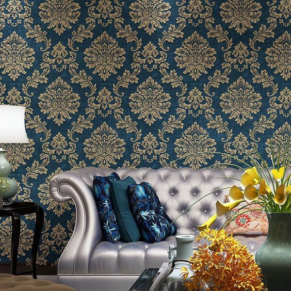 wellyu european retro damascus throwing gold wallpaper green non-woven dark blue wallpaper living room bedroom bed background
wellyu european retro damascus throwing gold wallpaper green non-woven dark blue wallpaper living room bedroom bed background