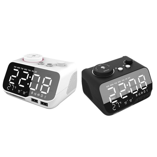 other clocks & accessories alarm clock fm bluetooth led with 2 usb port,support tf card,uk plug
other clocks & accessories alarm clock fm bluetooth led with 2 usb port,support tf card,uk plug