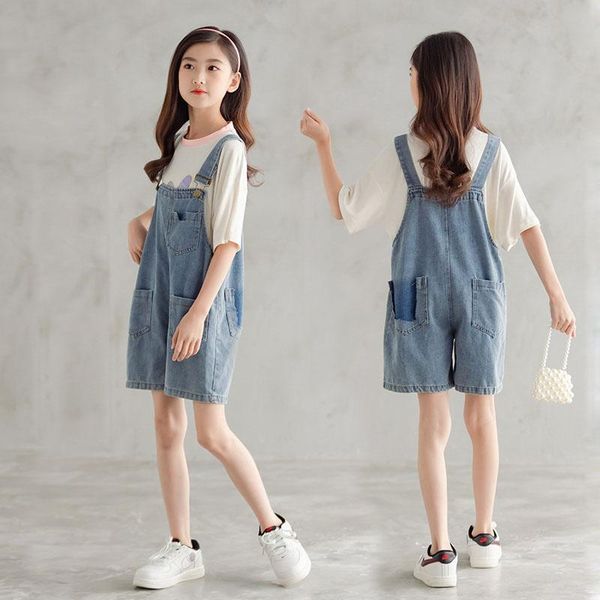 jumpsuits summer girls denim jumpsuit 2021 fashion casual sling pants for children's clothing solid teens overalls shorts girl outfits, Blue
jumpsuits summer girls denim jumpsuit 2021 fashion casual sling pants for children's clothing solid teens overalls shorts girl outfits, Blue