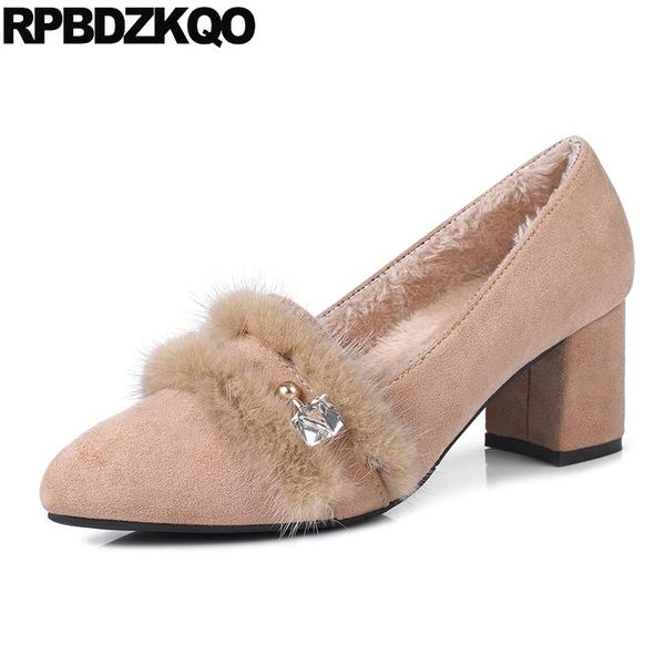 pointed toe high heels plus size elegant female suede new pumps luxury shoes women designers block 4 34 chunky fur 2021 ladies, Black
pointed toe high heels plus size elegant female suede new pumps luxury shoes women designers block 4 34 chunky fur 2021 ladies, Black