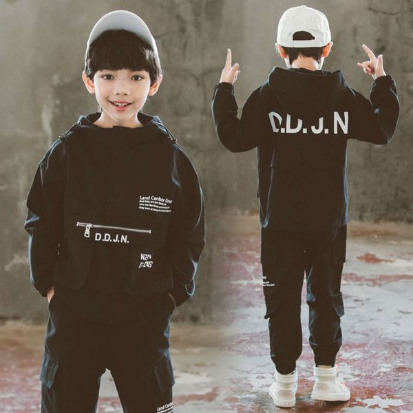 suit autumn 2019 new boy's cool street sle children's pullover tooling two piece set for middle school children, White
suit autumn 2019 new boy's cool street sle children's pullover tooling two piece set for middle school children, White