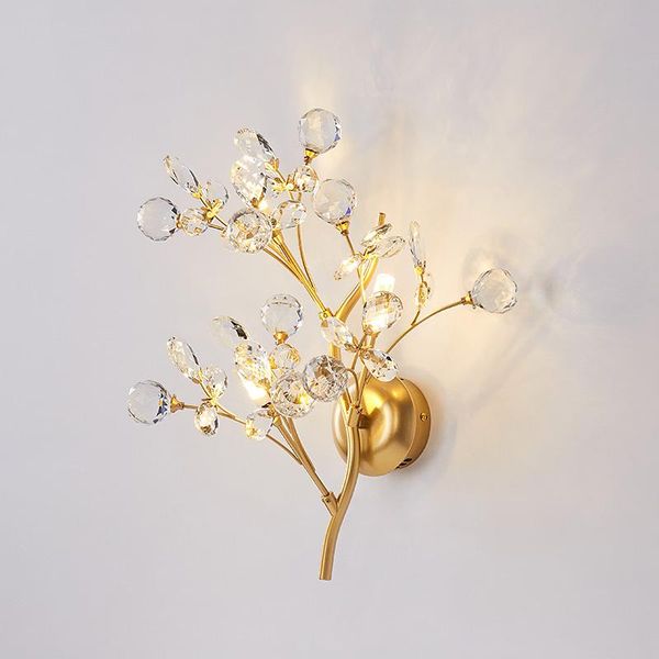 wall lamps crystal lamp light luxury living room background modern minimalist staircase aisle corridor bedroom bedside 
wall lamps crystal lamp light luxury living room background modern minimalist staircase aisle corridor bedroom bedside