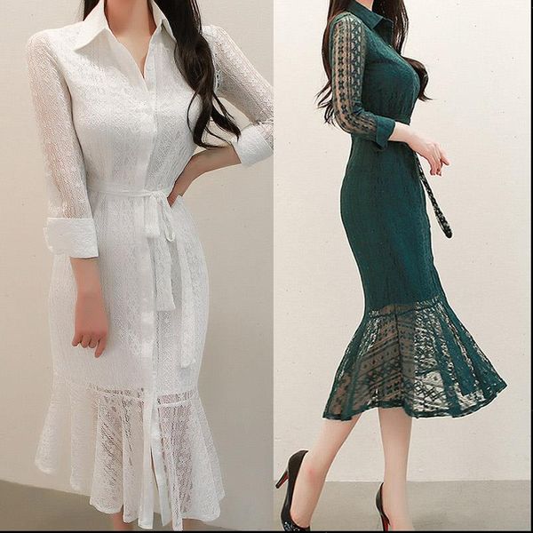 women summer wear korean temperament solid with turn down single breasted lace up sleeve natural casual dress dresses drop shipping, Black;gray
women summer wear korean temperament solid with turn down single breasted lace up sleeve natural casual dress dresses drop shipping, Black;gray