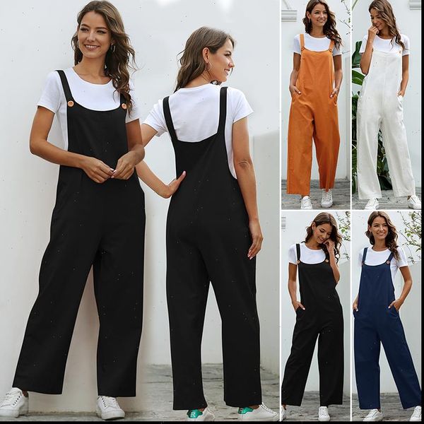 casual loose autumn solid strap women romper wide leg pants dungaree bib overalls sleeveless oversized cotton linen jumpsuits, Black;white
casual loose autumn solid strap women romper wide leg pants dungaree bib overalls sleeveless oversized cotton linen jumpsuits, Black;white