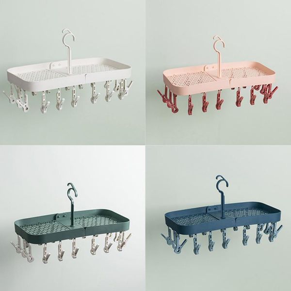 hangers & racks 1pcs hanger multi-clip drying socks home multi-function inner folding dormitory artifact household accessories
hangers & racks 1pcs hanger multi-clip drying socks home multi-function inner folding dormitory artifact household accessories