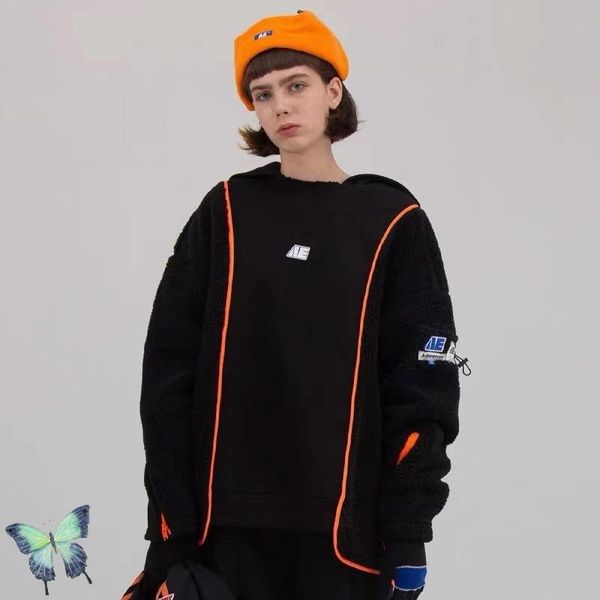 men's hoodies & sweatshirts 2021 fall winter men women patchwork ader error, Black
men's hoodies & sweatshirts 2021 fall winter men women patchwork ader error, Black