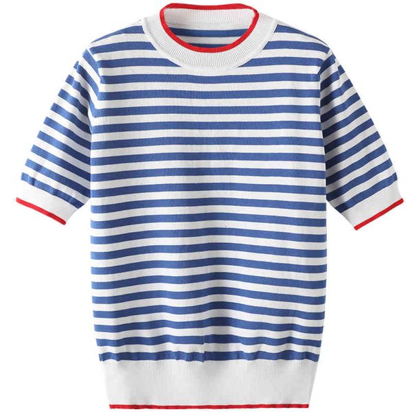 women's t-shirt new women o-neck short sleeve striped t shirts tees blusas femininas 16cr, White
women's t-shirt new women o-neck short sleeve striped t shirts tees blusas femininas 16cr, White