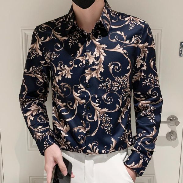 men's casual shirts flower shirt male formula dress social party homicide 2021 paisley men blossom slim long mouw, White;black
men's casual shirts flower shirt male formula dress social party homicide 2021 paisley men blossom slim long mouw, White;black
