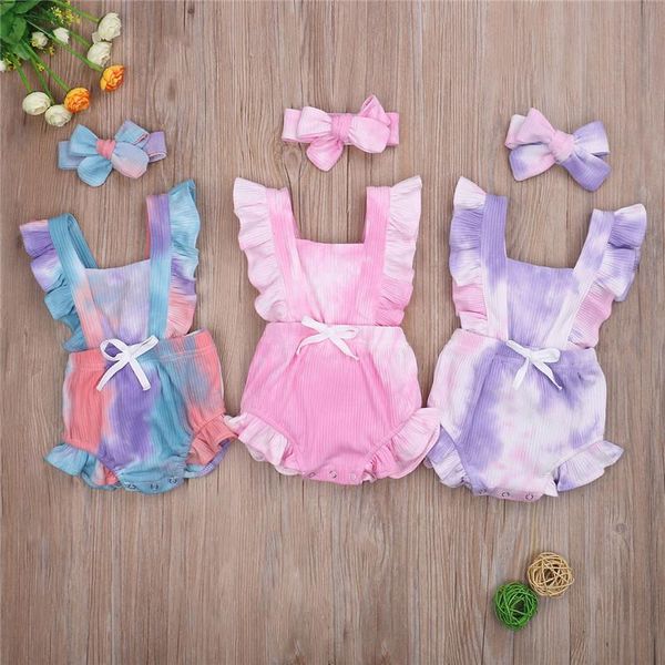 jumpsuits baby & children's 0-24m toddler boys girls tie-dye rompers headband ruffles short sleeve printed backless 3 colors, Blue
jumpsuits baby & children's 0-24m toddler boys girls tie-dye rompers headband ruffles short sleeve printed backless 3 colors, Blue