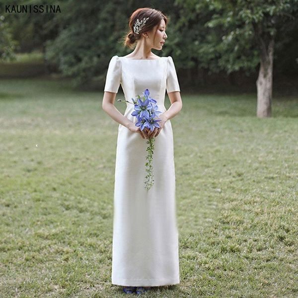 other wedding dresses kaunissina satin for women short sleeve gowns long simple bridal white dress vestidos de noiva
other wedding dresses kaunissina satin for women short sleeve gowns long simple bridal white dress vestidos de noiva