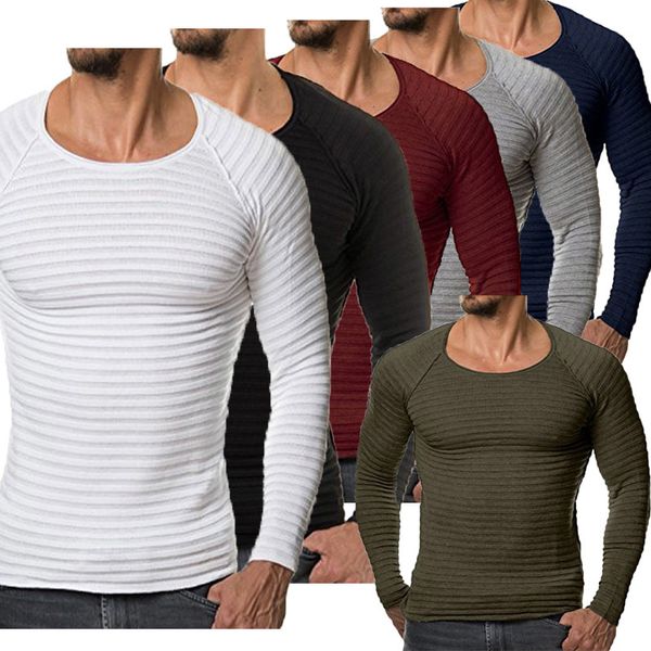 s knitted sweater long sleeve striped sweaters solid slim fit men pullover, White;black
s knitted sweater long sleeve striped sweaters solid slim fit men pullover, White;black