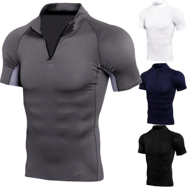 running jerseys men's t-shirts compression quick dry short sleeve training t shirt workout clothing gym fitness sports shirts, Black;blue
running jerseys men's t-shirts compression quick dry short sleeve training t shirt workout clothing gym fitness sports shirts, Black;blue