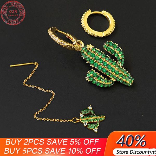 stud s925 sterling silver fun golden cactus asymmetric earrings female personality creative crystal fine monaco jewelry, Golden;silver
stud s925 sterling silver fun golden cactus asymmetric earrings female personality creative crystal fine monaco jewelry, Golden;silver