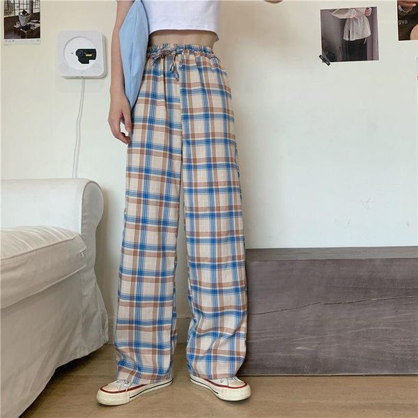 women's pants & capris hong kong style retro high waist loose korean plaid harajuku drop streetwear trousers, Black;white
women's pants & capris hong kong style retro high waist loose korean plaid harajuku drop streetwear trousers, Black;white