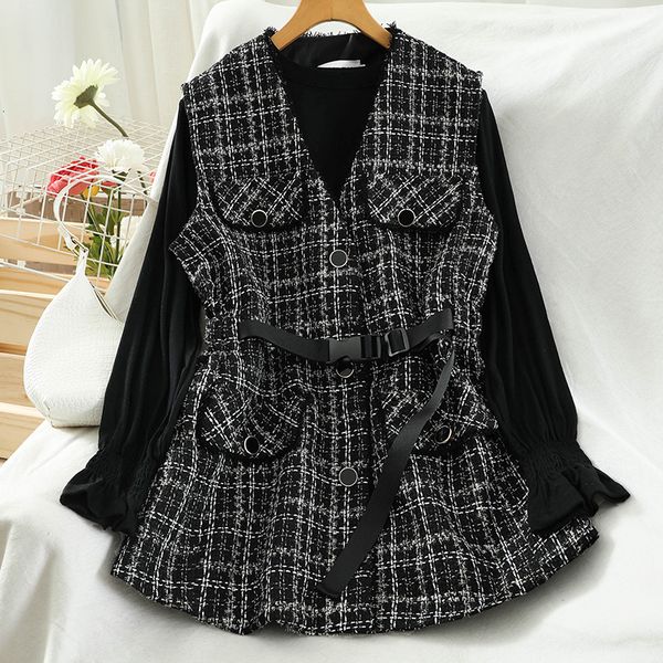 2021 spring newcomers enlargement shirt-sleeve with cleavage in v tweed thin vest of two joint parts 2m1b, Gray
2021 spring newcomers enlargement shirt-sleeve with cleavage in v tweed thin vest of two joint parts 2m1b, Gray