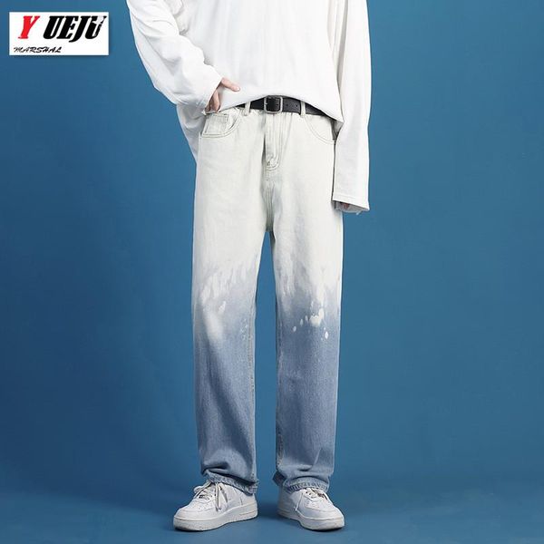 men's jeans fashion loose straight male wide leg slacks denim trousers streetwear gradient white black thin men, Blue
men's jeans fashion loose straight male wide leg slacks denim trousers streetwear gradient white black thin men, Blue