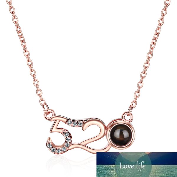 925 sterling silver 520 projection necklaces zircon language meaningful necklace for women valentine's gift s-n391
925 sterling silver 520 projection necklaces zircon language meaningful necklace for women valentine's gift s-n391