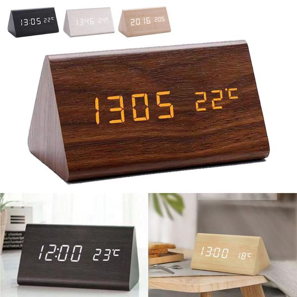 other clocks & accessories digital alarm clock deskwood led sound control electronic display desk table home decor
other clocks & accessories digital alarm clock deskwood led sound control electronic display desk table home decor