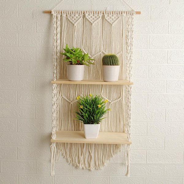 tapestries macrame tapestry rack wooden shelf bohemian wall decorative potted hanging rope home decor pendant
tapestries macrame tapestry rack wooden shelf bohemian wall decorative potted hanging rope home decor pendant