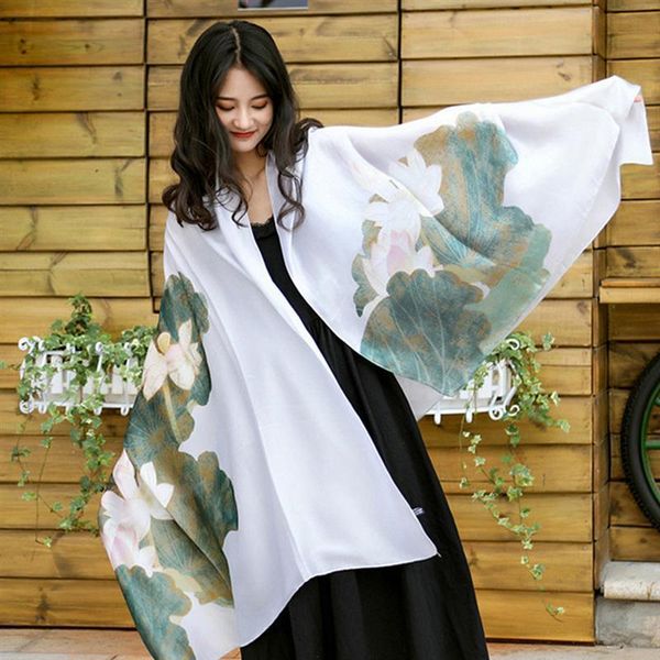 women's swimwear 1pc creative ethnic simulation scarf water lily silk shawl, White;black
women's swimwear 1pc creative ethnic simulation scarf water lily silk shawl, White;black