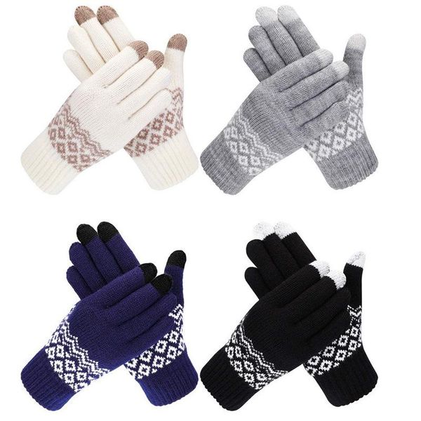 five fingers gloves winter women touch screen warm stretch knit mittens imitation wool full finger guantes female crochet luvas thicken, Blue;gray
five fingers gloves winter women touch screen warm stretch knit mittens imitation wool full finger guantes female crochet luvas thicken, Blue;gray