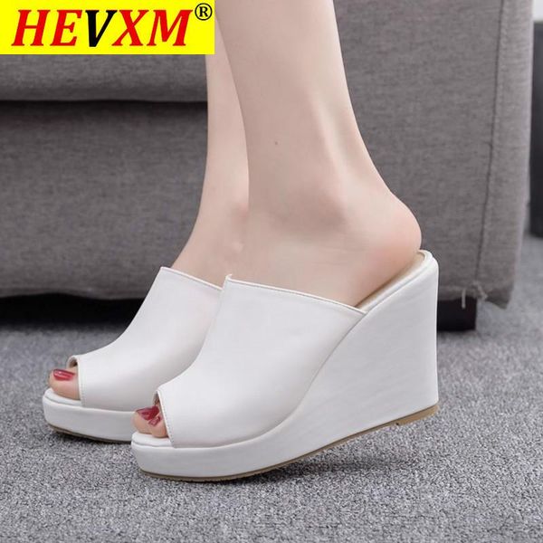 women sandals shoes slip-on wedges 10cm high heels shallow peep toe 2cm platform non-slip female slippers pumps shoes plus size, Black
women sandals shoes slip-on wedges 10cm high heels shallow peep toe 2cm platform non-slip female slippers pumps shoes plus size, Black