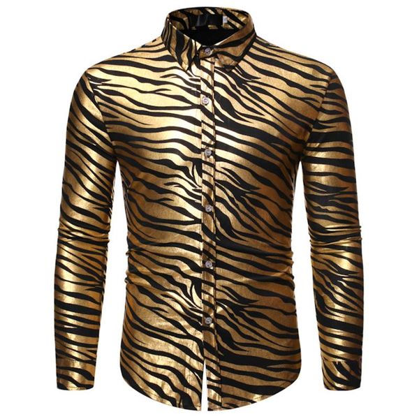 men's casual shirts european style mens dance shirt bronzing gold and silver night club summer street ear man flare party for, White;black
men's casual shirts european style mens dance shirt bronzing gold and silver night club summer street ear man flare party for, White;black