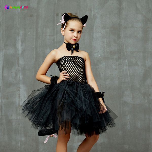 deluxe children halloween black cat costume girls animal tutu dress with accessories kids role play pet birthday party outfit 210303, Red;yellow
deluxe children halloween black cat costume girls animal tutu dress with accessories kids role play pet birthday party outfit 210303, Red;yellow