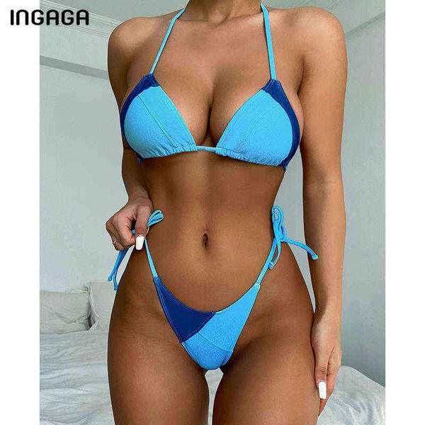 swimsuit ingaga two tone bikini swimwear women halter women's swimsuit biquini tie side bathing suit thong bikinis set summer, White;black
swimsuit ingaga two tone bikini swimwear women halter women's swimsuit biquini tie side bathing suit thong bikinis set summer, White;black