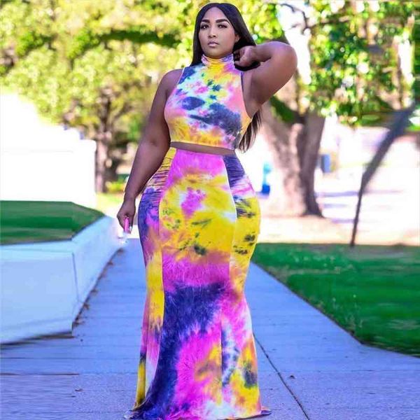 casual high street two piece women tracksuits sets colorful print tie dye turtleneck off shoulder tanks skinny skirts party, Gray
casual high street two piece women tracksuits sets colorful print tie dye turtleneck off shoulder tanks skinny skirts party, Gray