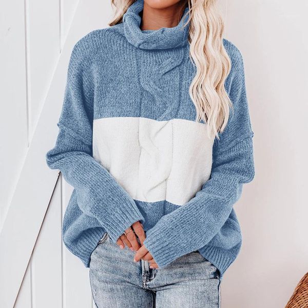 women's sweaters women casual warm sweater knit turtleneck long sleeve pullover autumn winter wild female loose style, White;black
women's sweaters women casual warm sweater knit turtleneck long sleeve pullover autumn winter wild female loose style, White;black