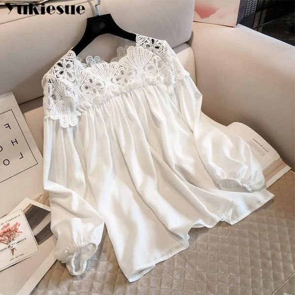women's blouses & shirts 2021 summer lace elegant shirt blouse for women blusas womens and chiffon ladie's plus size, White
women's blouses & shirts 2021 summer lace elegant shirt blouse for women blusas womens and chiffon ladie's plus size, White