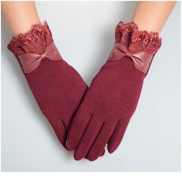 fashion touch screen warm lace gloves women elegant autumn winter long full finger glove mittens bow decoration jllerr, Black
fashion touch screen warm lace gloves women elegant autumn winter long full finger glove mittens bow decoration jllerr, Black