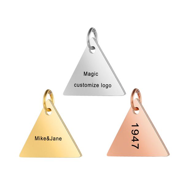 customized charms for jewelry making gold stainless steel triangle pendant engrave logo letter diy earring bracelet necklace lot, Blue;slivery
customized charms for jewelry making gold stainless steel triangle pendant engrave logo letter diy earring bracelet necklace lot, Blue;slivery
