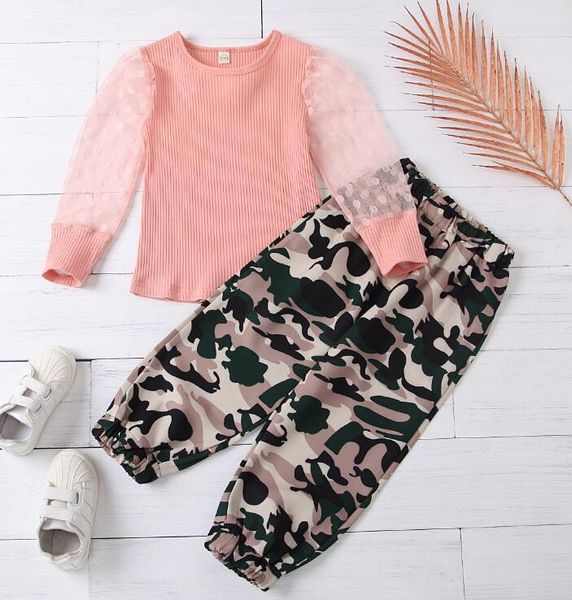 toddler baby fall clothes, mesh long sleeve crew neck knit + camouflage pants 2pcs outfits set, White
toddler baby fall clothes, mesh long sleeve crew neck knit + camouflage pants 2pcs outfits set, White