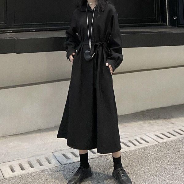 casual dresses spring and autumn ladies solid color lapel strap waist single breasted long sleeve shirt skirt style a version dress, Black;gray
casual dresses spring and autumn ladies solid color lapel strap waist single breasted long sleeve shirt skirt style a version dress, Black;gray